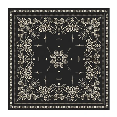 Lenço estampado de algodão